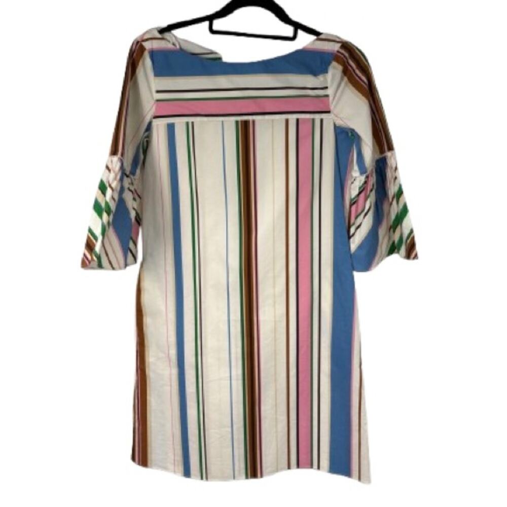 Massimo Dutti Striped Dress Flare Tie Sleeves 2 Womens